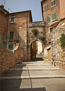 Billede af by i Italien.