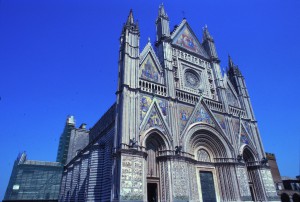 Smuk kirke i Orvieto. Italien.